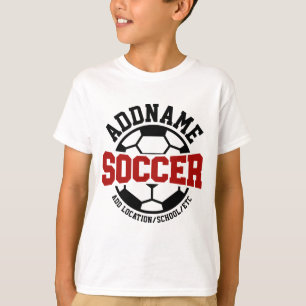 Gepersonaliseerde ADD NAAM Voetbalspeler Team Stro T-shirt