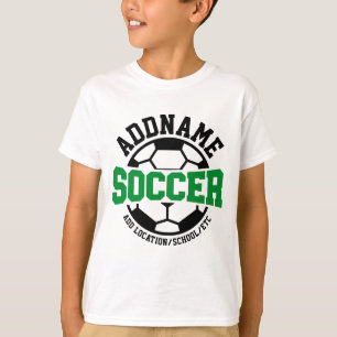 Gepersonaliseerde ADD NAAM Voetbalspeler Team Stro T-shirt
