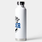 Gepersonaliseerde ADD NAAM Voetbalspeler Team Stro Waterfles (Links)
