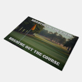 Gepersonaliseerde Adem In Adem Uit Golf Deurmat (Schuin)