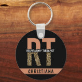 Gepersonaliseerde ademhalingstherapie RT Gift Sleutelhanger (Voorkant)