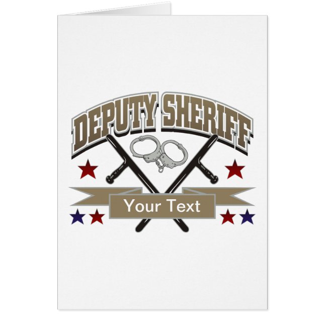 Gepersonaliseerde adjunct-sheriff (Voorkant)