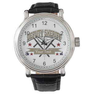 Gepersonaliseerde adjunct-sheriff horloge