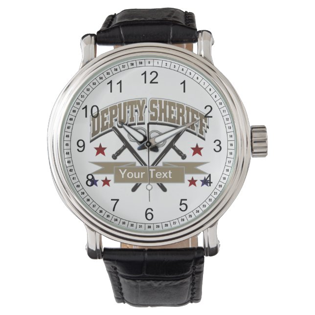 Gepersonaliseerde adjunct-sheriff horloge (Voorkant)