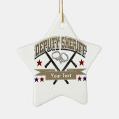 Gepersonaliseerde adjunct-sheriff keramisch ornament (Rechts)