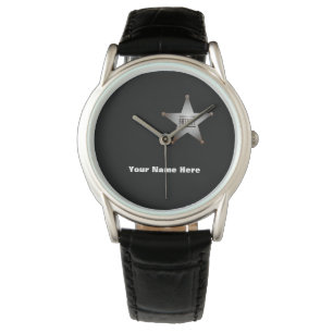Gepersonaliseerde adjunct sheriff politie horloge