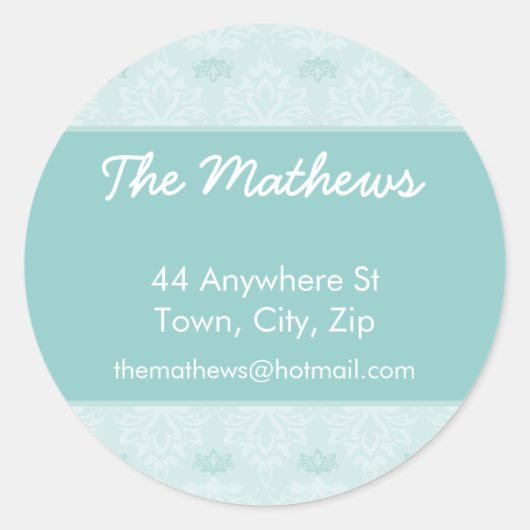 GEPERSONALISEERDE ADRES STICKERS :: 6 (Voorkant)