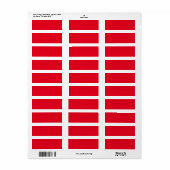 Gepersonaliseerde adres Stickers | Trouwen & Kerst (Full Sheet)