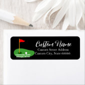 Gepersonaliseerde Adresetiketten, Golfen op maat Etiket (Insitu)