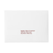 Gepersonaliseerde Adresetiketten van de Omslag van Adreslabel Wikkel (Voorkant)