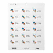 Gepersonaliseerde adreslabels voor koppels etiket (Full Sheet)