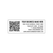 Gepersonaliseerde adresstempel met QR-code Zelfinktende Stempel (Design)