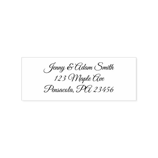 Gepersonaliseerde adresstempel rubberstempel (Afrduk)