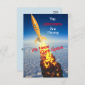 Gepersonaliseerde adreswijziging en grappige verhu aankondiging (Voorkant / Achterkant)