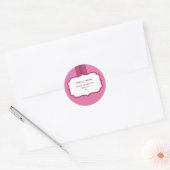GEPERSONALISEERDE ADRESZEGELS :: Glans 2 Ronde Sticker (Envelop)