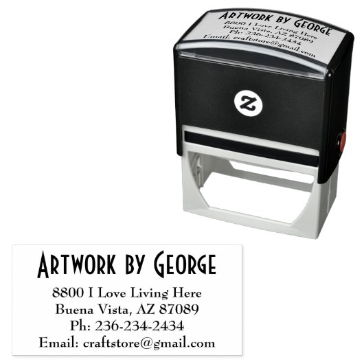 Gepersonaliseerde adreszelf-inktstempel  zelfinktende stempel (In situ)