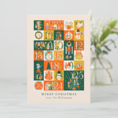 Gepersonaliseerde Advent Notenkraker Kerst Blank Feestdagenkaart (Staand voorkant)