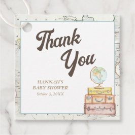 Gepersonaliseerde Adventure Baby shower Favor Tags Bedankjes Labels