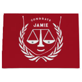 Gepersonaliseerde advocaat bouwt grote cadeautas (Voorkant)