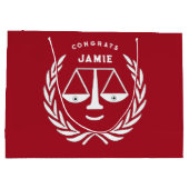 Gepersonaliseerde advocaat bouwt grote cadeautas (Achterkant)