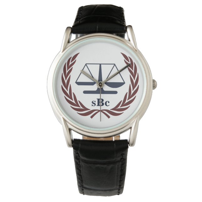 Gepersonaliseerde advocaat geschenken horloge (Voorkant)