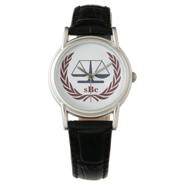 Gepersonaliseerde advocaat geschenken horloge (Voorkant)