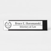 Gepersonaliseerde Advocaat Naam Paralegal Advocaat Bureau Naambordje (Voorkant)