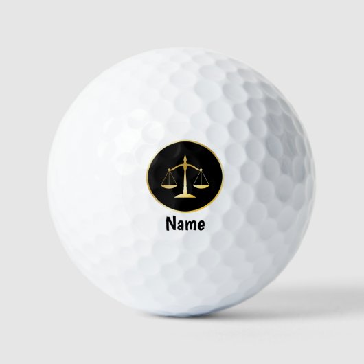 Gepersonaliseerde advocaat rechter Golf Balls Golfballen (Voorkant)