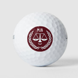Gepersonaliseerde advocatencadeau golfballen