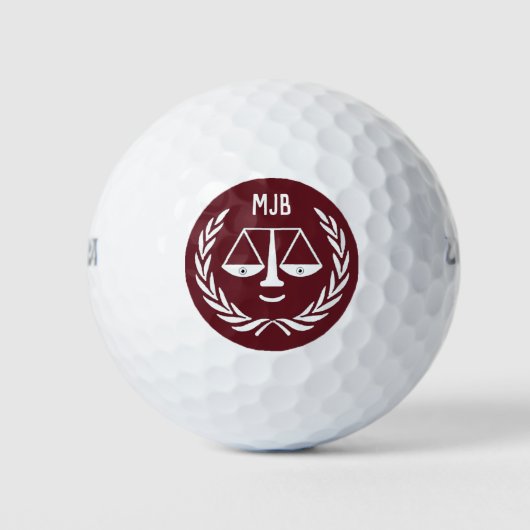 Gepersonaliseerde advocatencadeau golfballen (Voorkant)