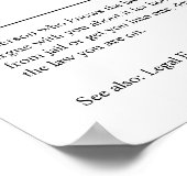 Gepersonaliseerde advocatencadeau poster (Hoek)