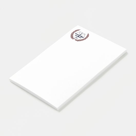Gepersonaliseerde advocatencadeaus post-it® notes (Schuin)