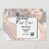 Gepersonaliseerde afbeelding bruiloft uitnodigen m kaart (Voorkant / Achterkant)