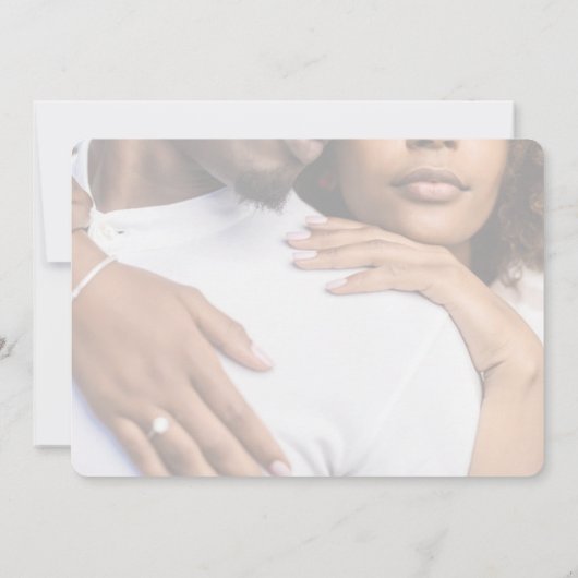 Gepersonaliseerde afbeelding bruiloft uitnodigen m kaart (Achterkant)