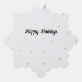  gepersonaliseerde Afbeelding foto Ornament Kaart (Achterkant)