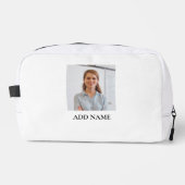 Gepersonaliseerde afbeelding & naam Dopp-kit stijl Toilettasje (Voorkant)