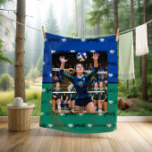 Gepersonaliseerde Afbeelding Volleybal Senior Gift Fleece Deken