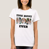 Gepersonaliseerde Afbeeldingen Beste Mam Ooit T-shirt (Voorkant)