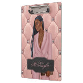 Gepersonaliseerde Afrikaans-Amerikaanse CEO Boss W Klembord (Links)