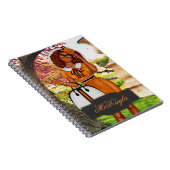 Gepersonaliseerde Afrikaans-Amerikaanse CEO Boss W Notitieboek (Rechterzijde)