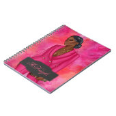 Gepersonaliseerde Afrikaans-Amerikaanse CEO Boss W Notitieboek (Linkerzijde)