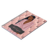 Gepersonaliseerde Afrikaans-Amerikaanse CEO Boss W Notitieboek (Linkerzijde)