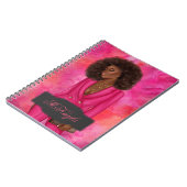 Gepersonaliseerde Afrikaans-Amerikaanse CEO Boss W Notitieboek (Linkerzijde)