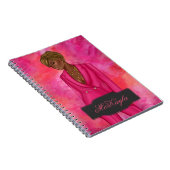 Gepersonaliseerde Afrikaans-Amerikaanse CEO Boss W Notitieboek (Rechterzijde)