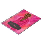 Gepersonaliseerde Afrikaans-Amerikaanse CEO Boss W Notitieboek (Linkerzijde)