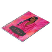 Gepersonaliseerde Afrikaans-Amerikaanse CEO Boss W Notitieboek (Linkerzijde)