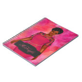 Gepersonaliseerde Afrikaans-Amerikaanse plus Groot Notitieboek (Linkerzijde)