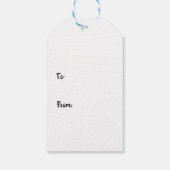 Gepersonaliseerde Afrikaanse Amerikaanse Santa Gif Cadeaulabel (Achterkant)