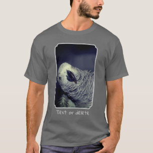 Gepersonaliseerde Afrikaanse Grijze Papegaai Cute T-shirt