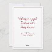 Gepersonaliseerde Afrikaanse Kerstman Feestdagenkaart (Achterkant)